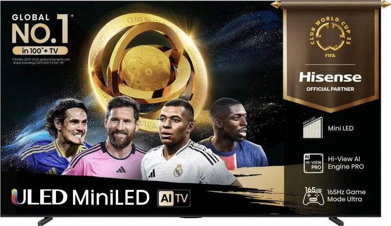 Televizor Hisense 85U7Q, LED TV - 85 - black (matte), UltraHD/4K, Mini-LED, Hi-View AI Engine, QLED Color, 144Hz panel