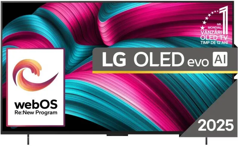 Televizor LG OLED evo 48C52LA, 121 cm, Smart, 4K Ultra HD, 100 Hz, Clasa G (Model 2025)