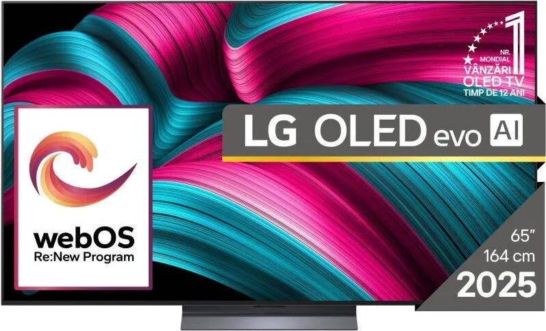 Televizor LG OLED evo 65C52LA, 164 cm, Smart, 4K Ultra HD, 100 Hz, Clasa F (Model 2025)