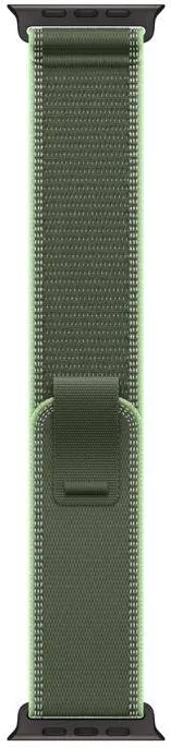 Curea smartwatch Apple Trail Loop 49 mm marime M/L verde neon, finisaj Black Titanium