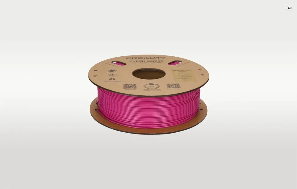 Filament CREALITY HYPER PLA pe fundal gri