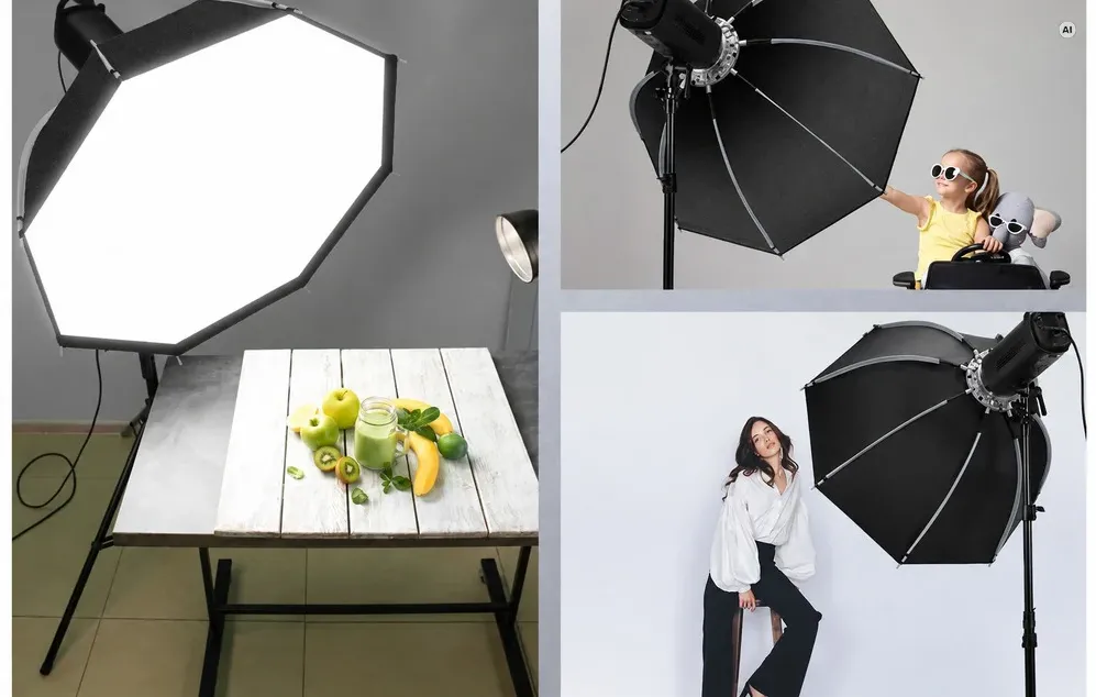 Utilizarea softbox-ului în fotografia de produse alimentare, de copii și de portret.